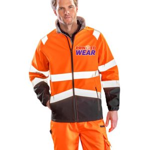 Custom Hi Vis Safety Softshell Jacket