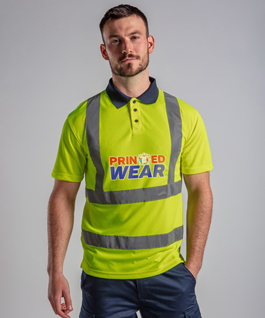Custom Printed Hi Vis Polo hover