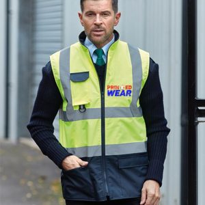 Personalised Hi Vis Padded Body Warmer