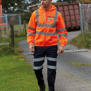 Personalised Hi Vis Hoodie