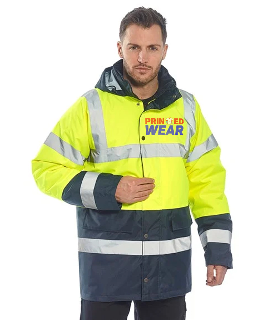 Customisable Premium Hi Vis Traffic Jacket hover