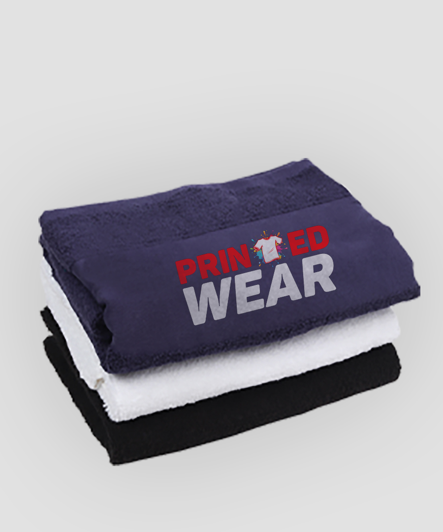 Personalised Printable Border Bath Towels