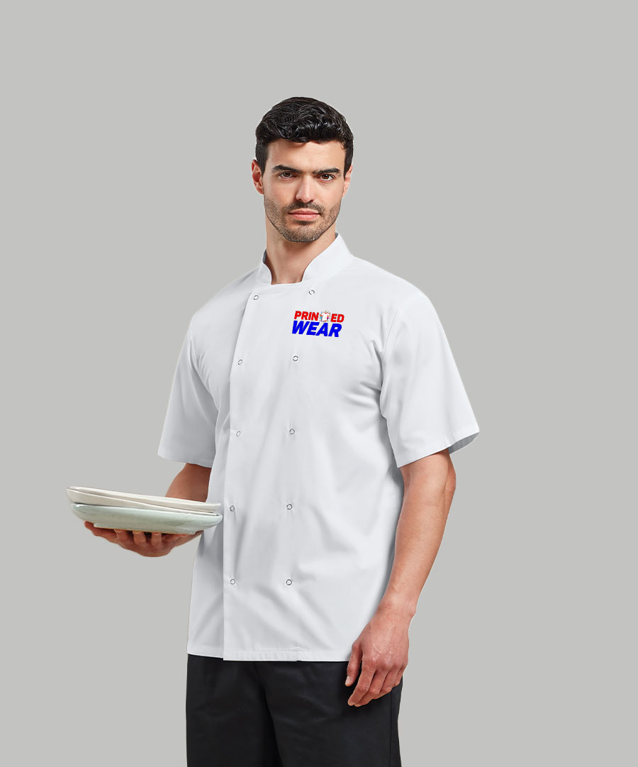 Personalised Chef Short Sleeve Jackets hover