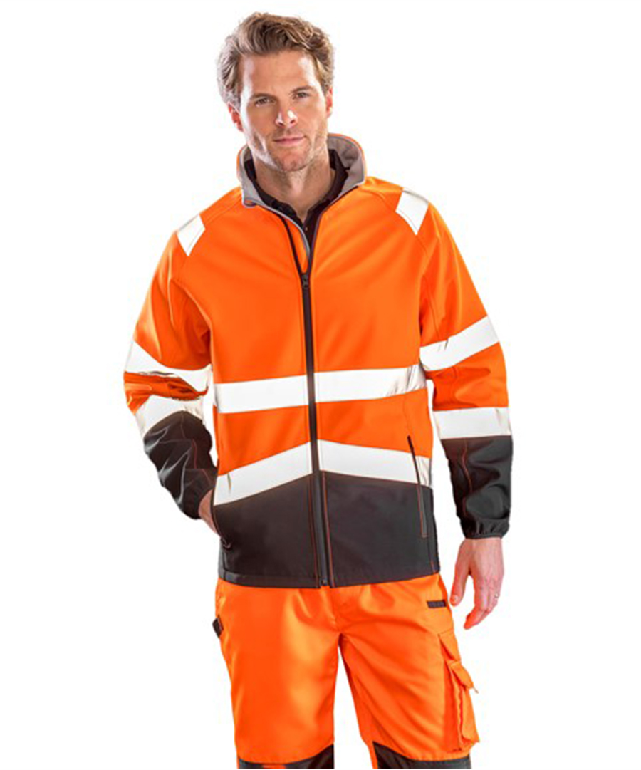 Custom Hi Vis Safety Softshell Jacket