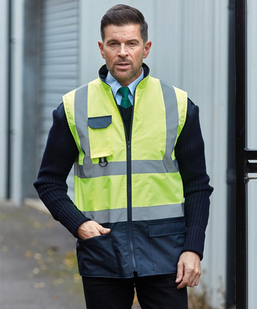 Personalised Hi Vis Padded Body Warmer