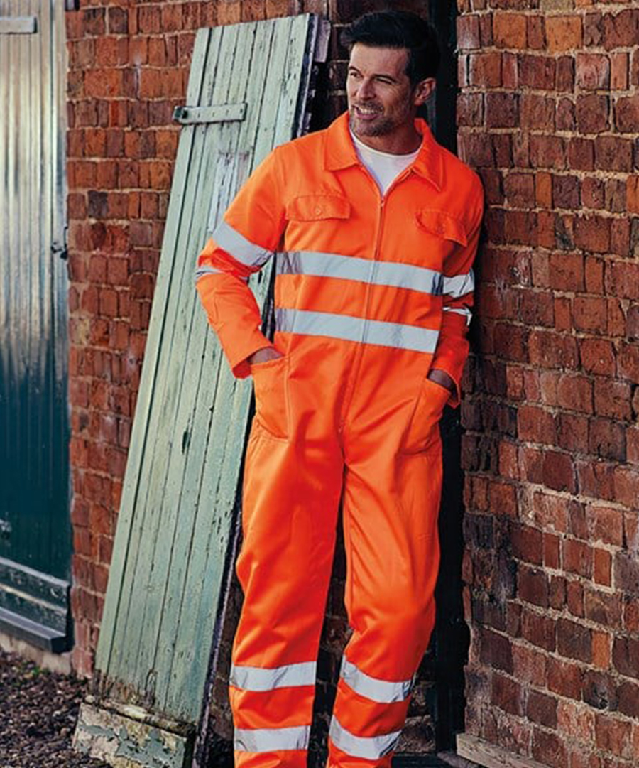 Custom Printed Hi Vis Work Coverall
